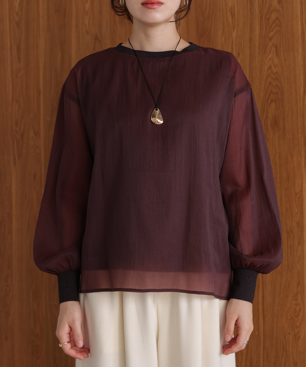 シアーレイヤードプルオーバー