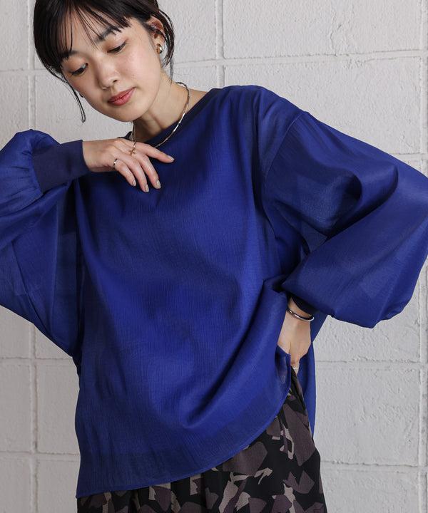 シアーレイヤードプルオーバー