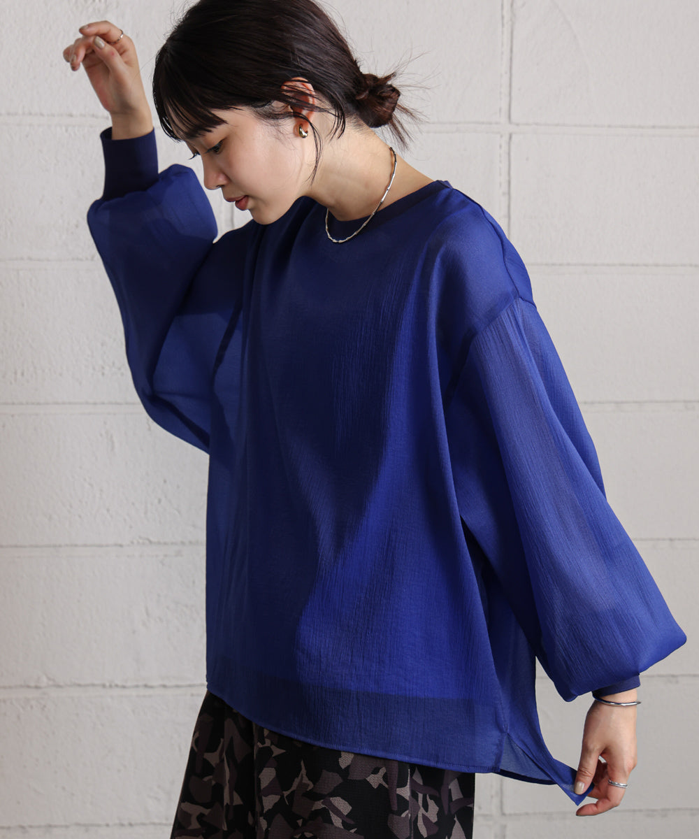 シアーレイヤードプルオーバー