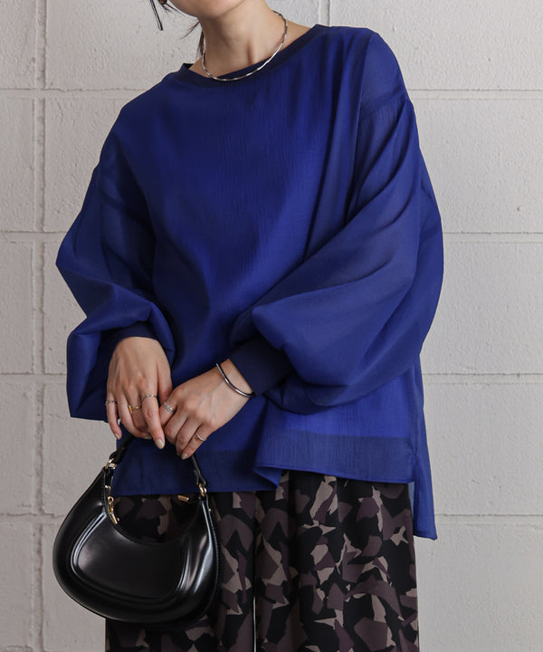 シアーレイヤードプルオーバー