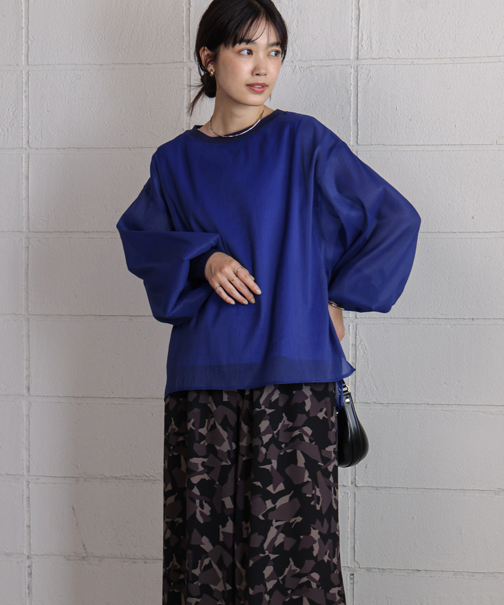 シアーレイヤードプルオーバー