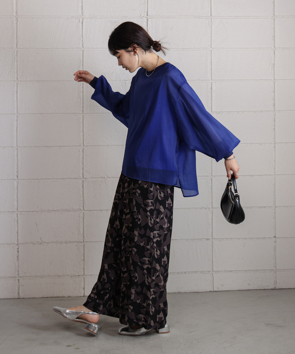 シアーレイヤードプルオーバー