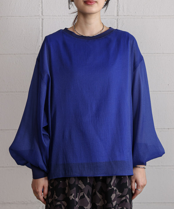 シアーレイヤードプルオーバー