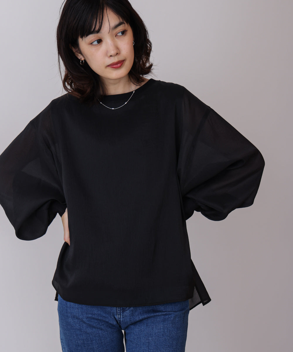 シアーレイヤードプルオーバー