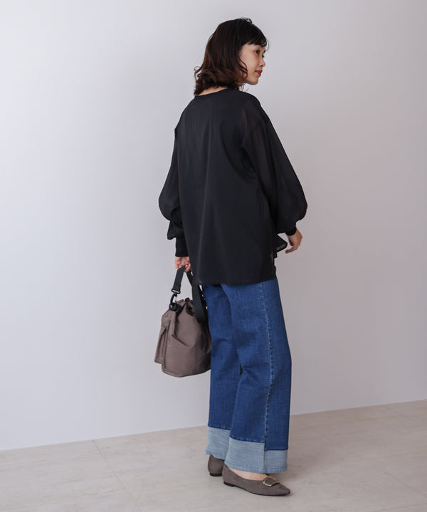 シアーレイヤードプルオーバー