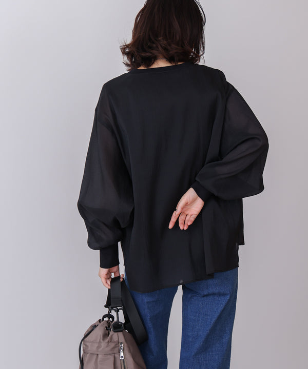 シアーレイヤードプルオーバー