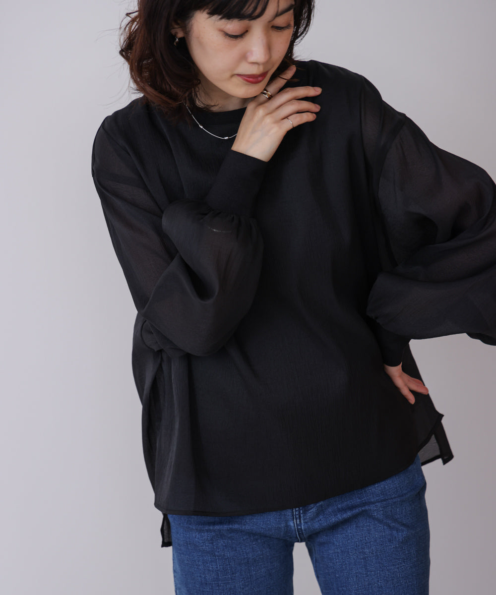 シアーレイヤードプルオーバー