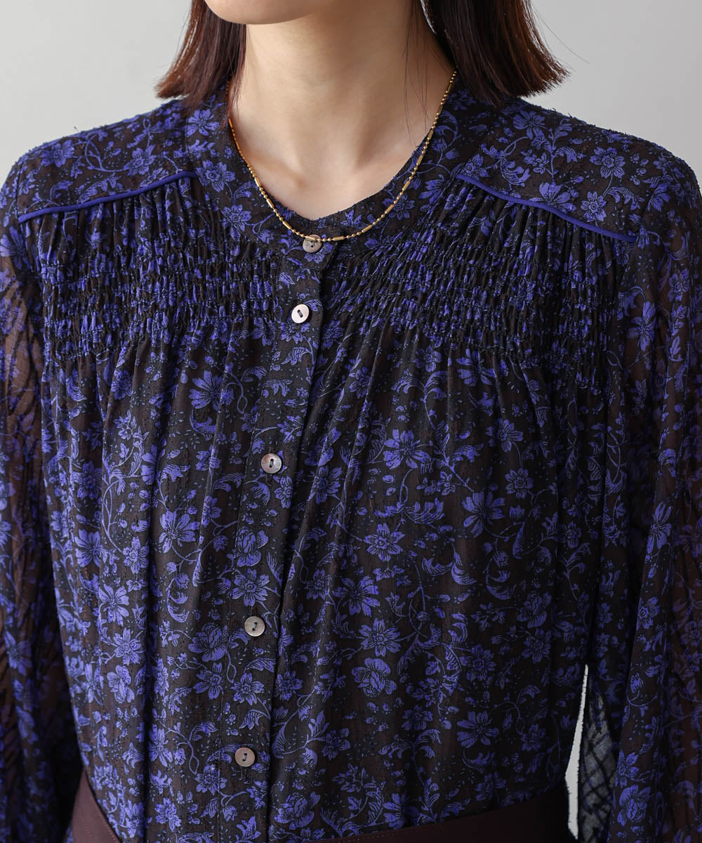 フラワープリーツワンピース