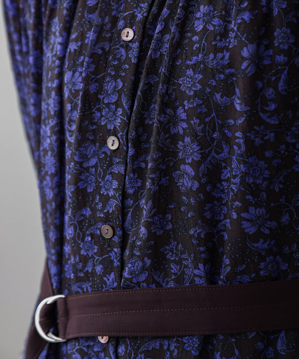 フラワープリーツワンピース