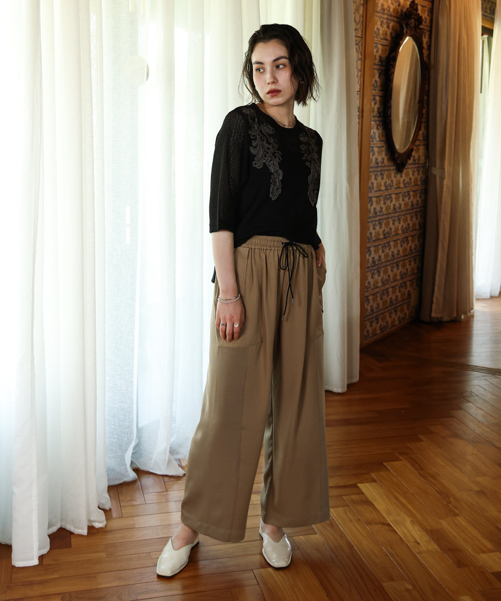 異素材カーゴパンツ