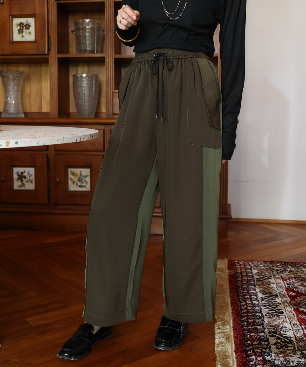 異素材カーゴパンツ