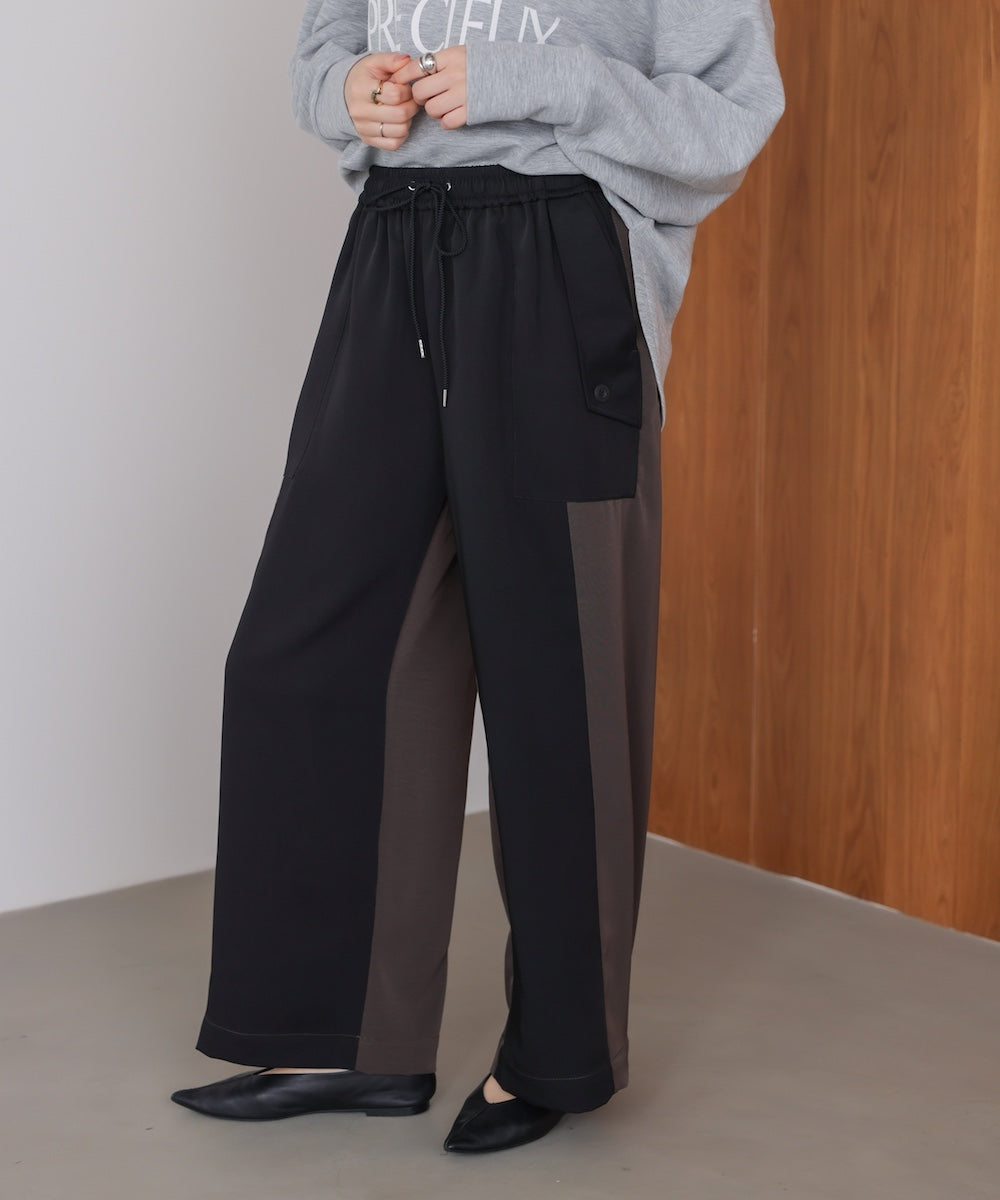 異素材カーゴパンツ