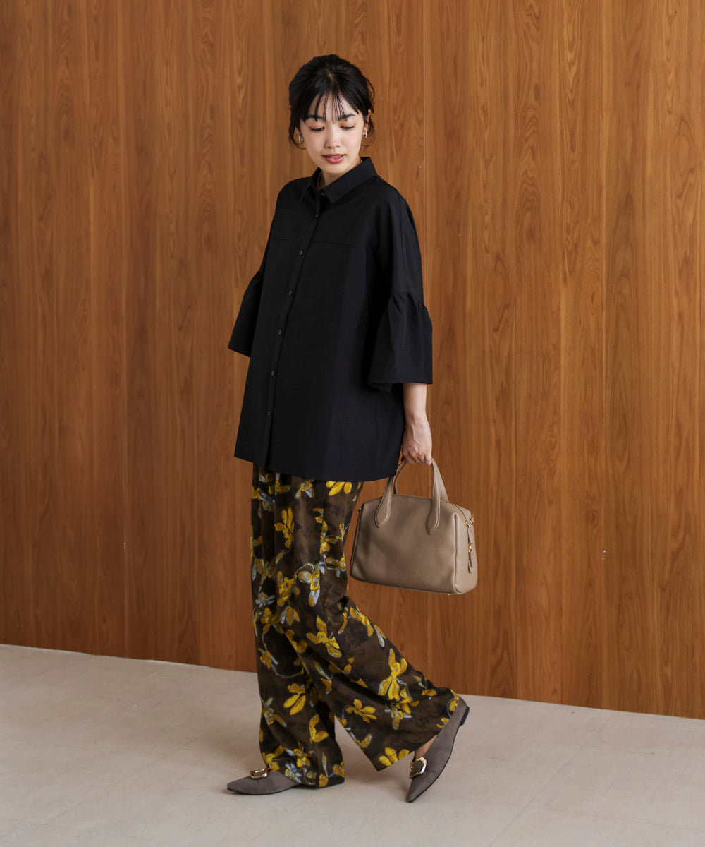 ギャザースリーブシャツ