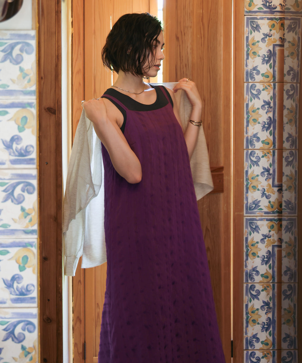 ストライプジャガードワンピース