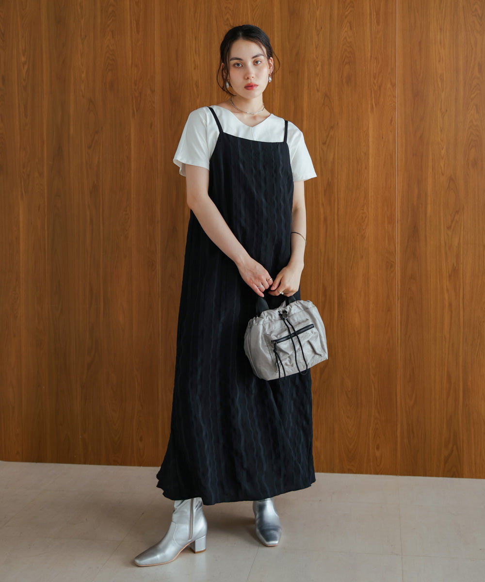 ストライプジャガードワンピース