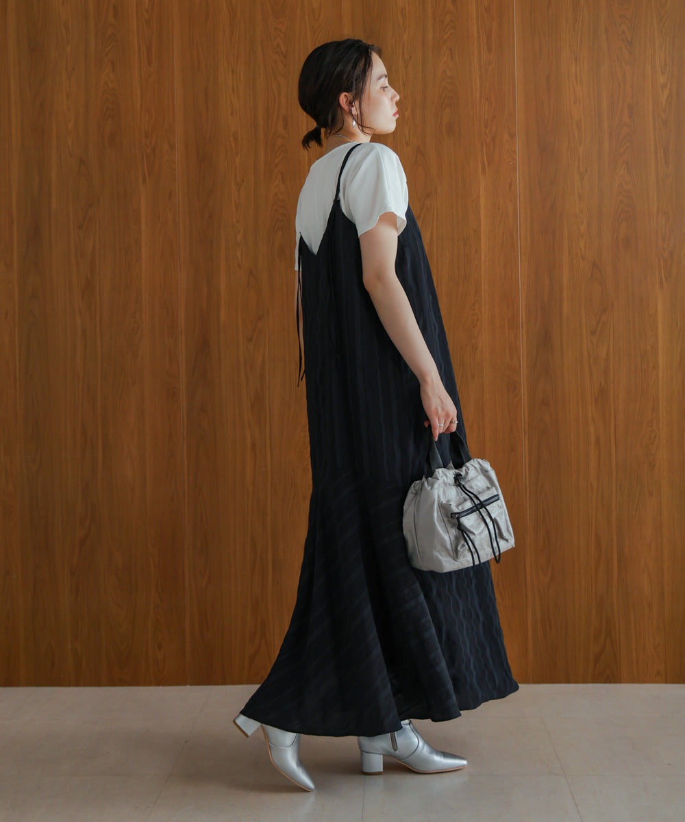 ストライプジャガードワンピース