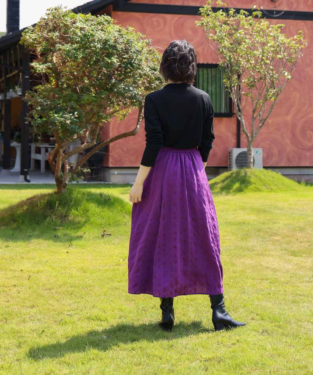 ストライプジャガードスカート