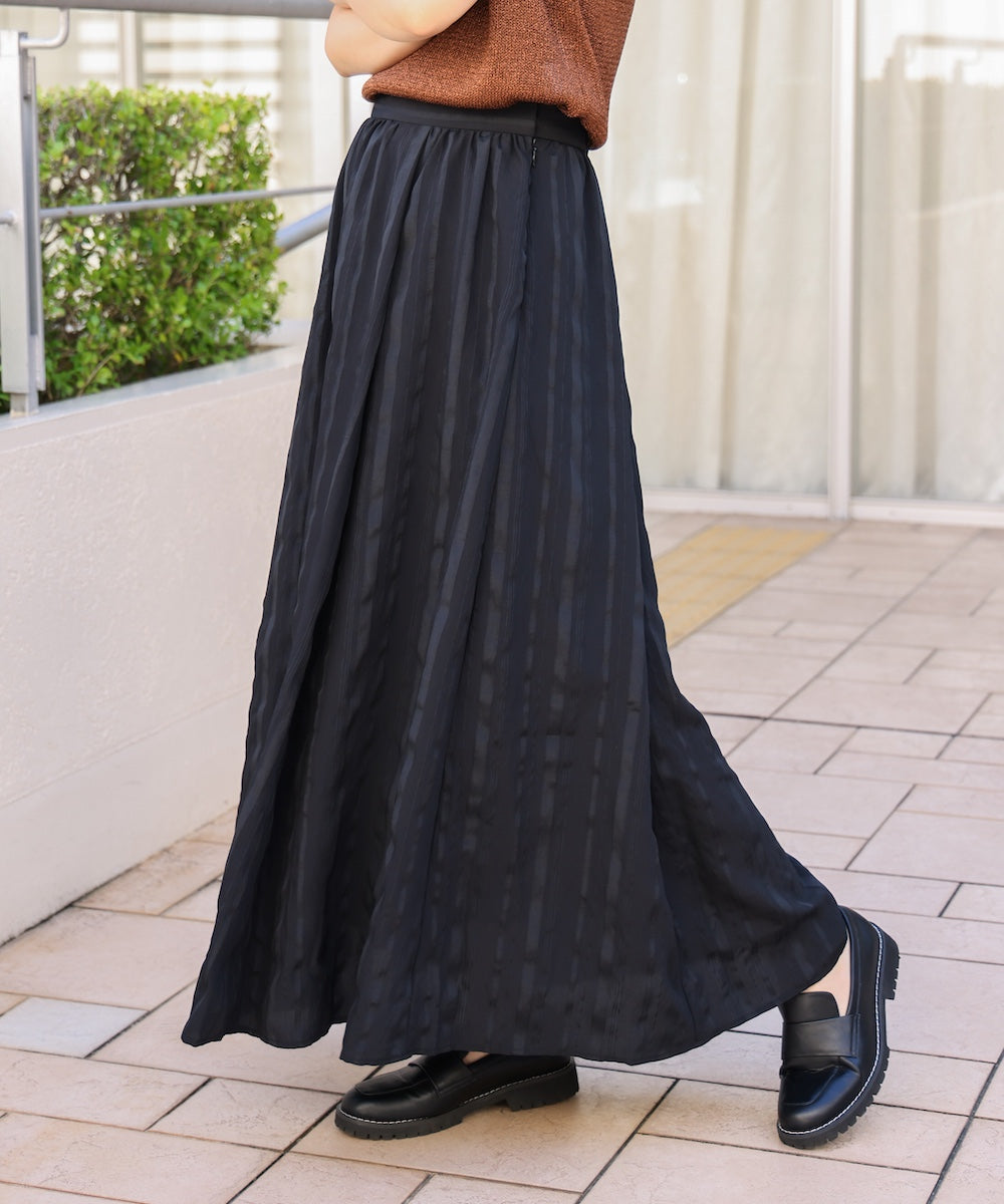 ストライプジャガードスカート