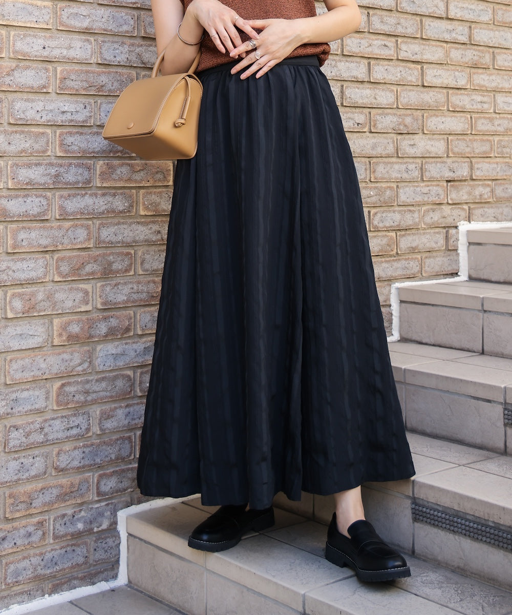 ストライプジャガードスカート