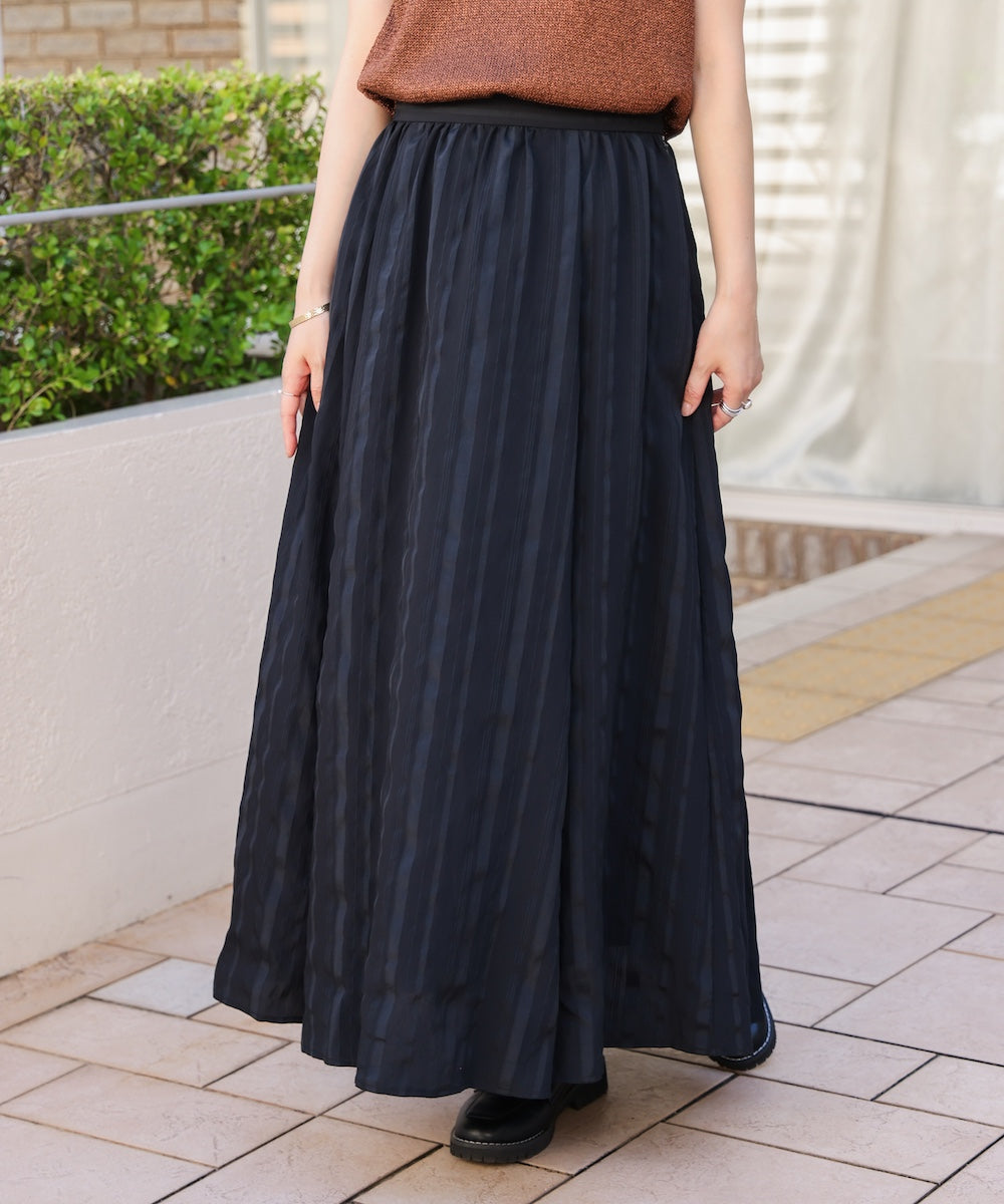 ストライプジャガードスカート