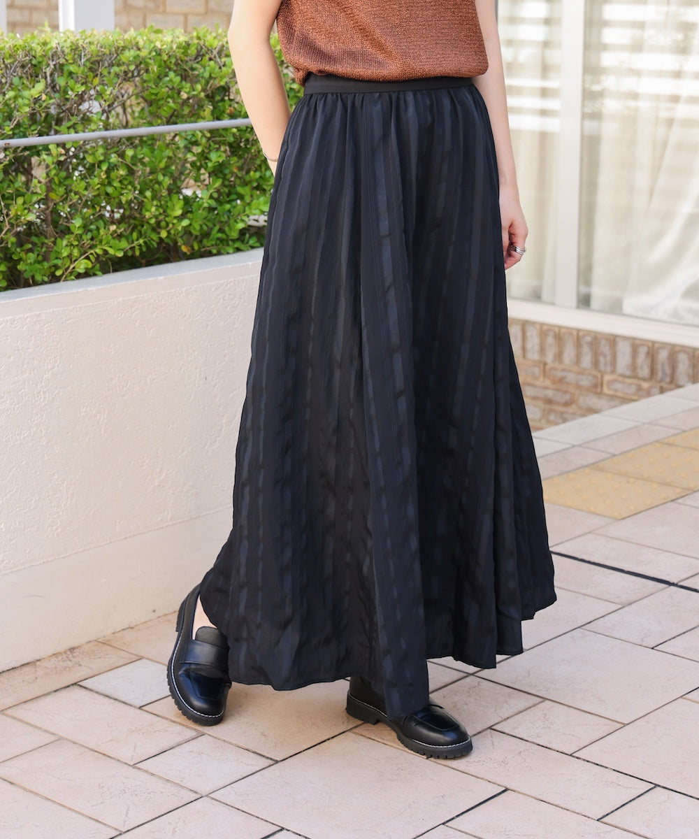 ストライプジャガードスカート