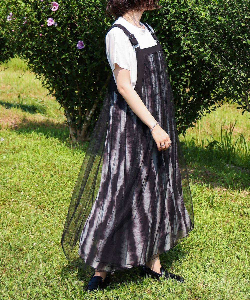 ぼかしストラプチュールワンピース