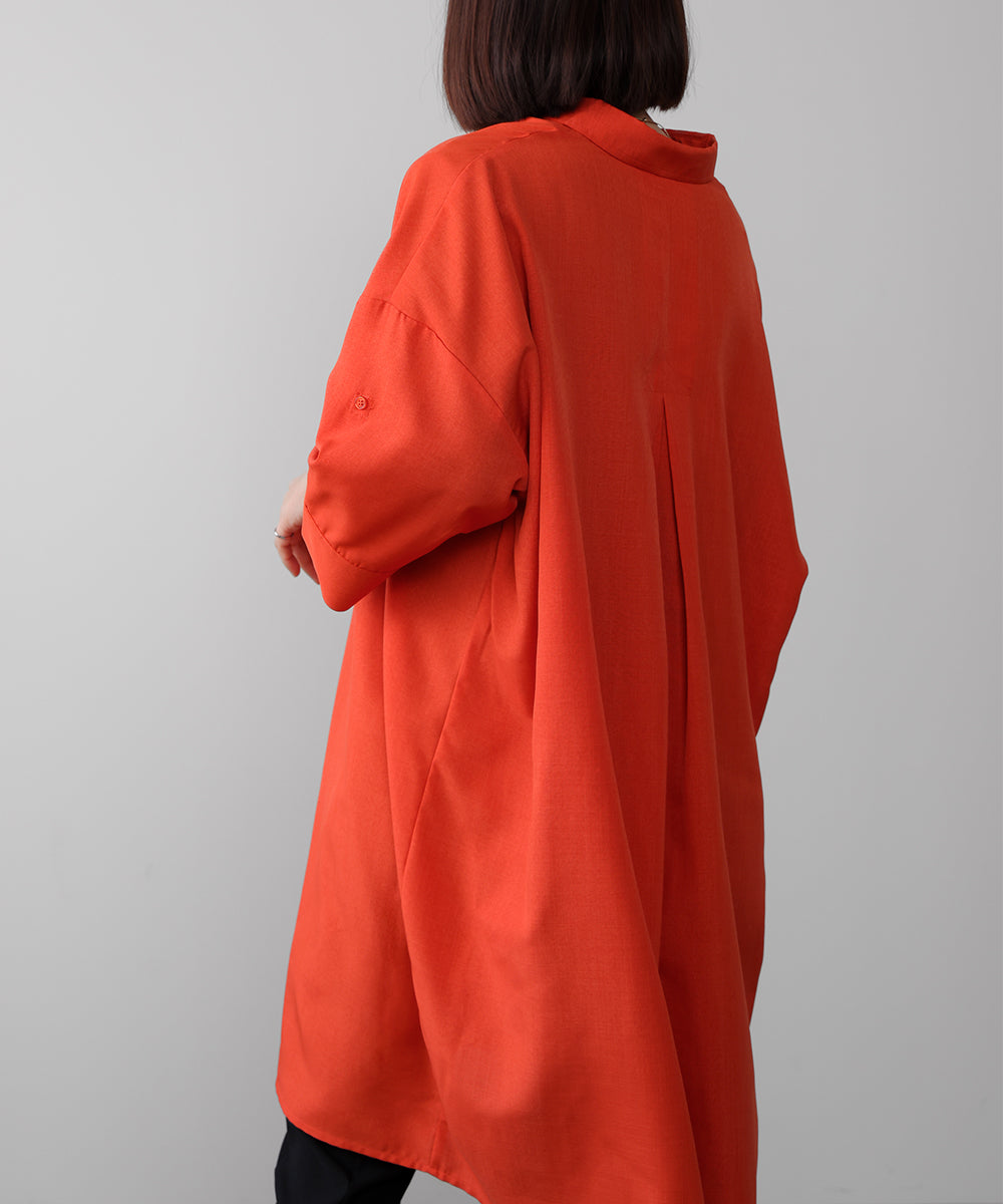 麻ライクスキッパーシャツチュニック