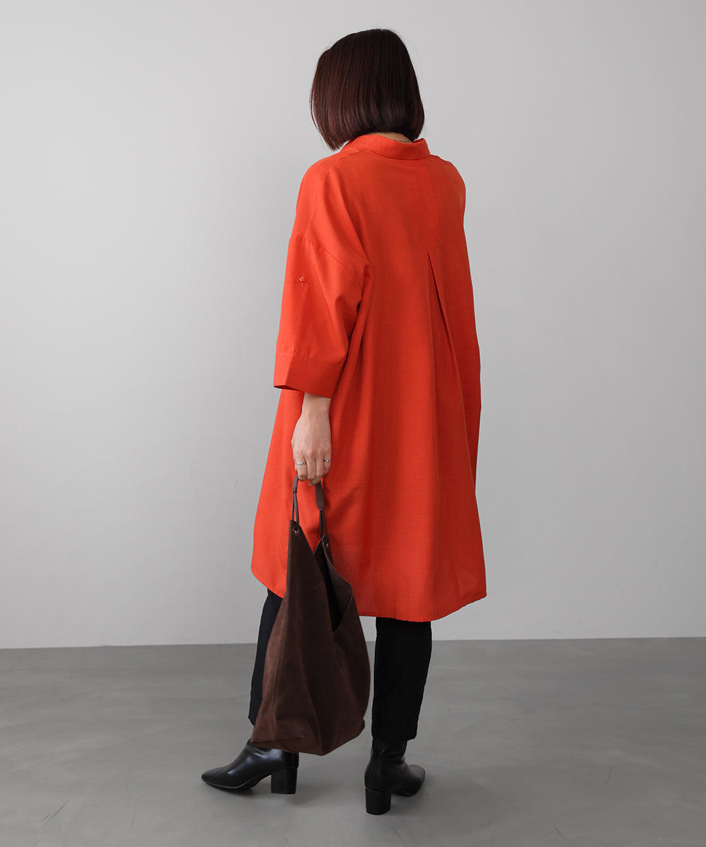 麻ライクスキッパーシャツチュニック