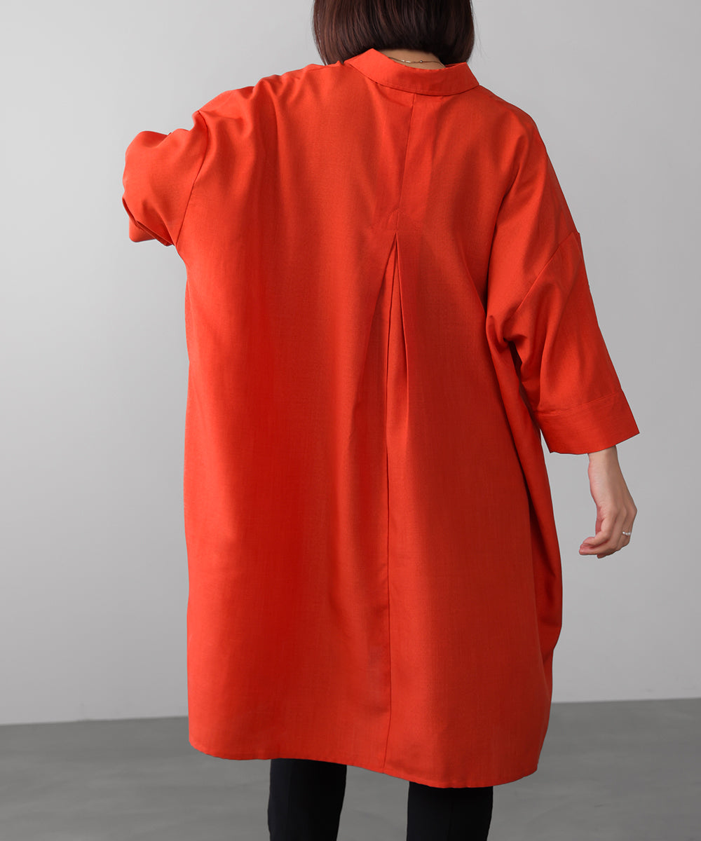 麻ライクスキッパーシャツチュニック