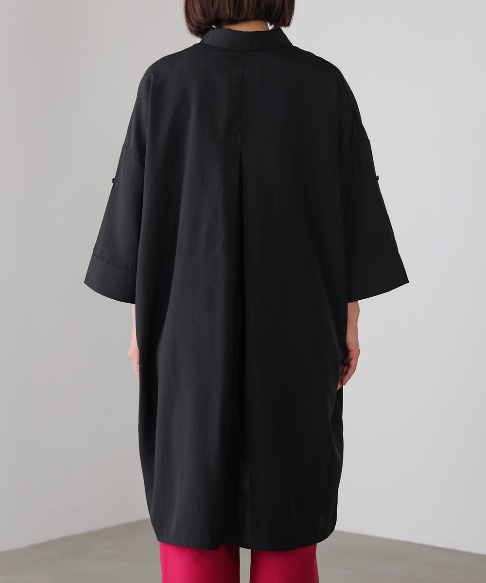 麻ライクスキッパーシャツチュニック