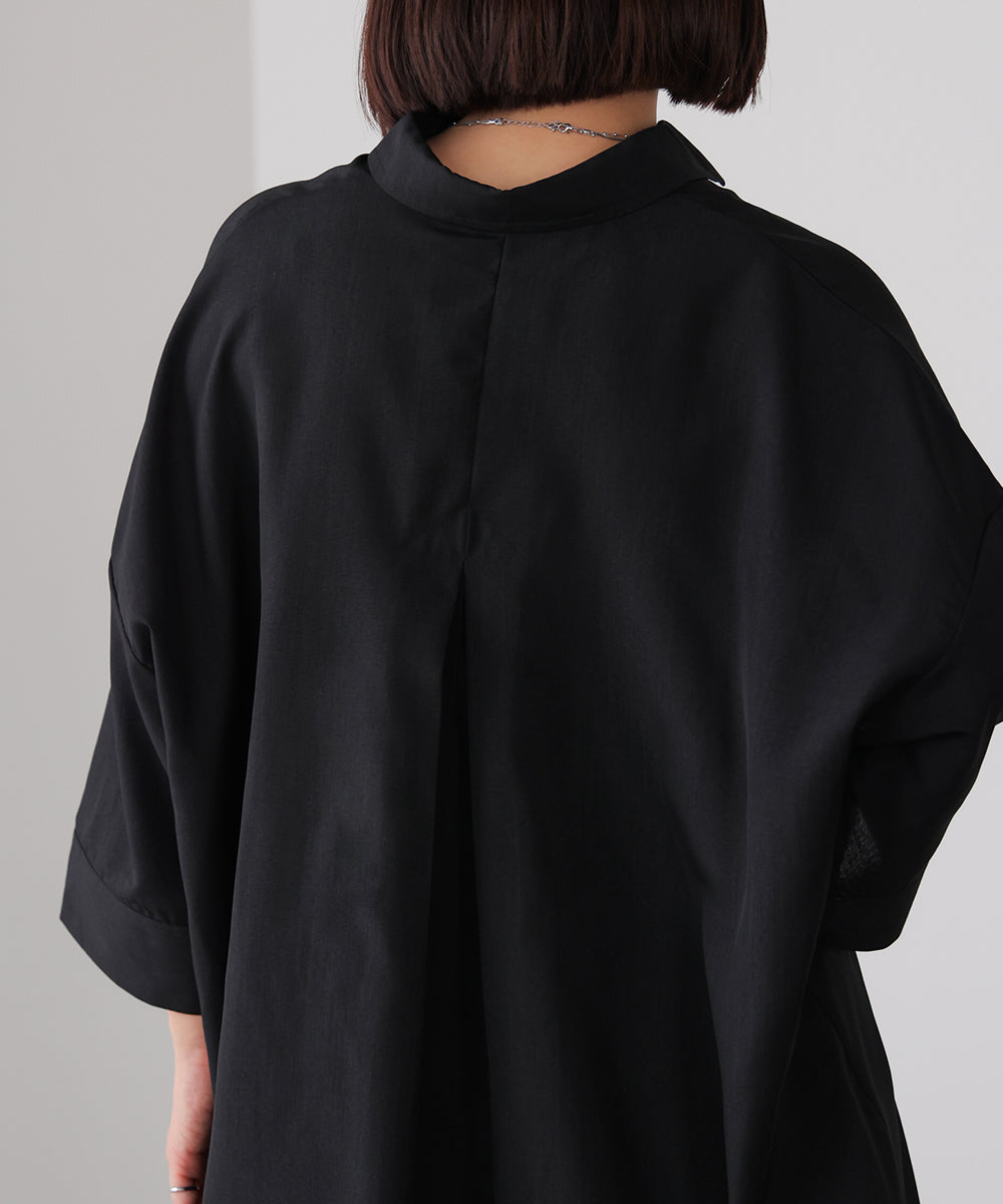 麻ライクスキッパーシャツチュニック