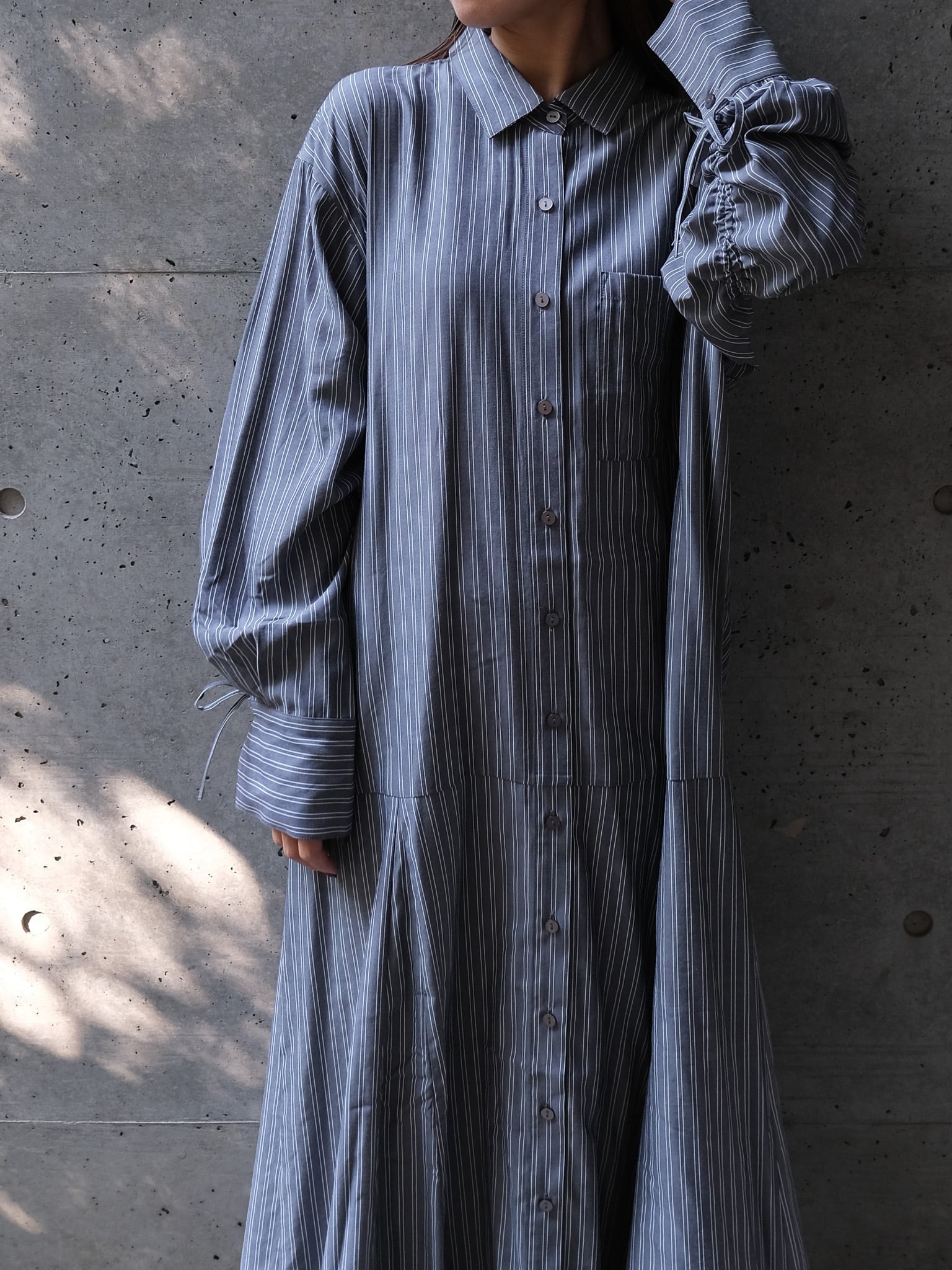 STRIPED SHIRT OP(ストライプシャツワンピース)