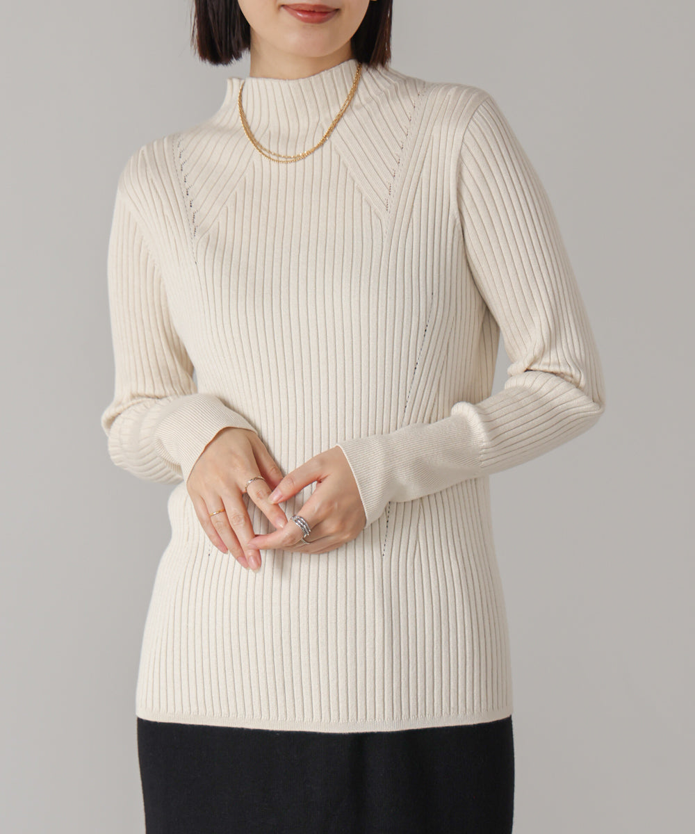 ヒートハイネックニットプルオーバー