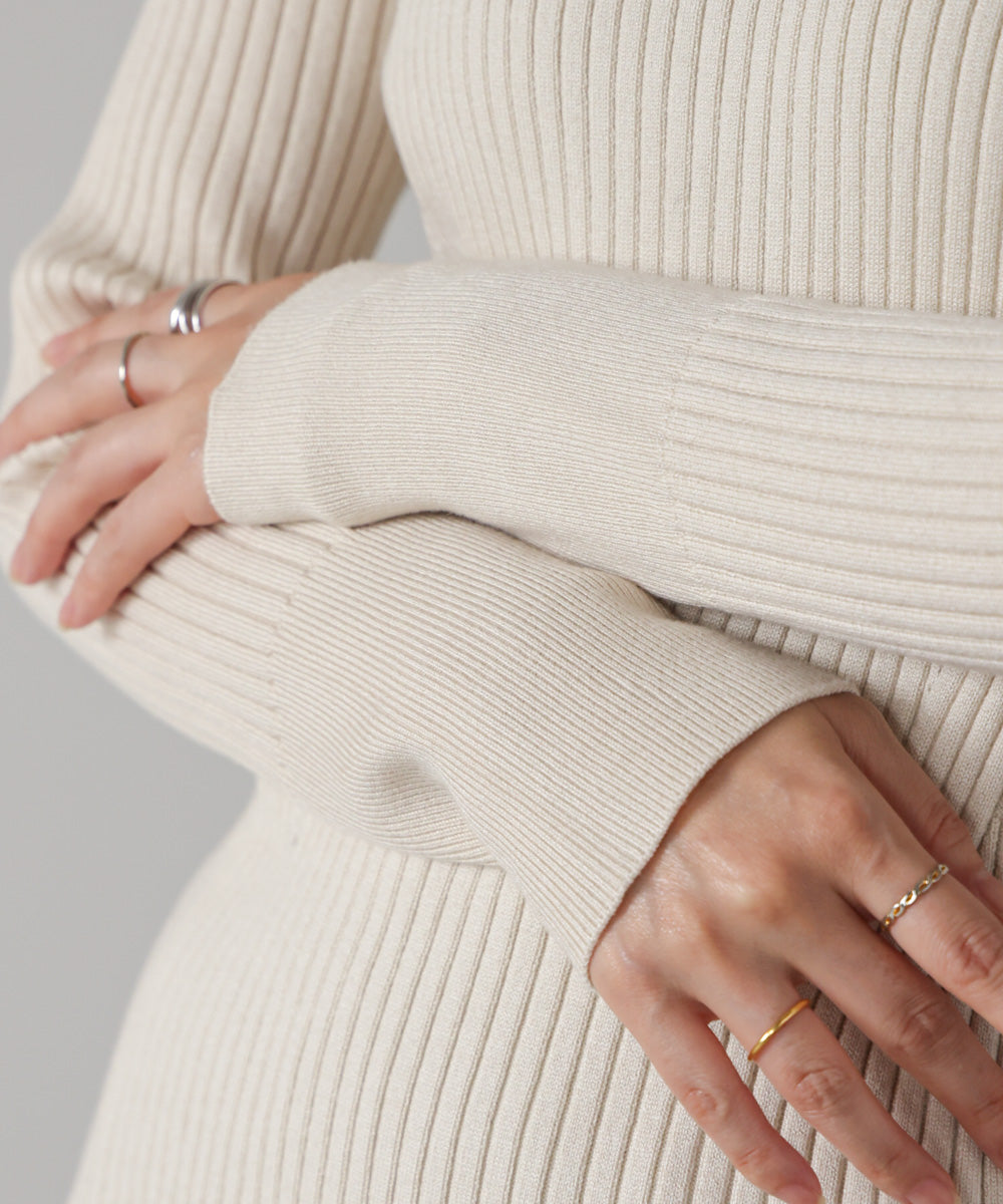 ヒートハイネックニットプルオーバー