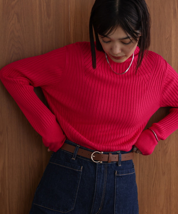 ヒートハイネックニットプルオーバー