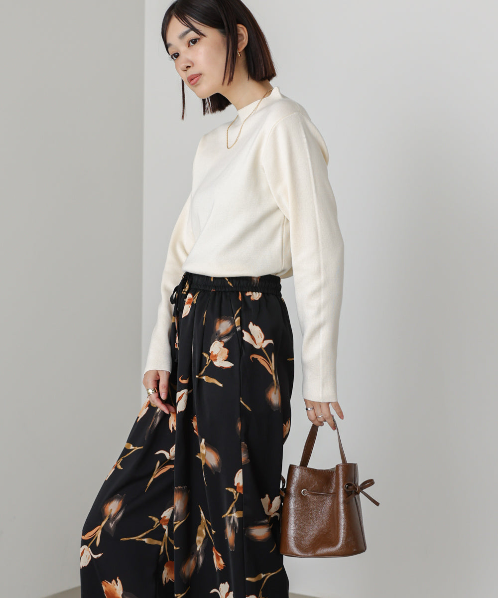 【新色追加】ハイネック総針ニット