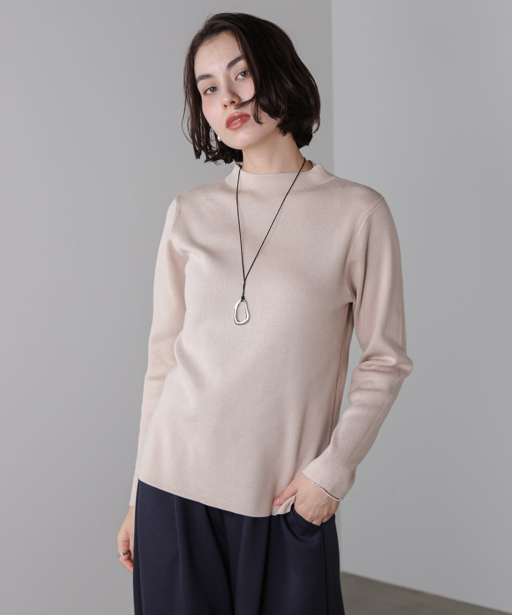 【新色追加】ハイネック総針ニット