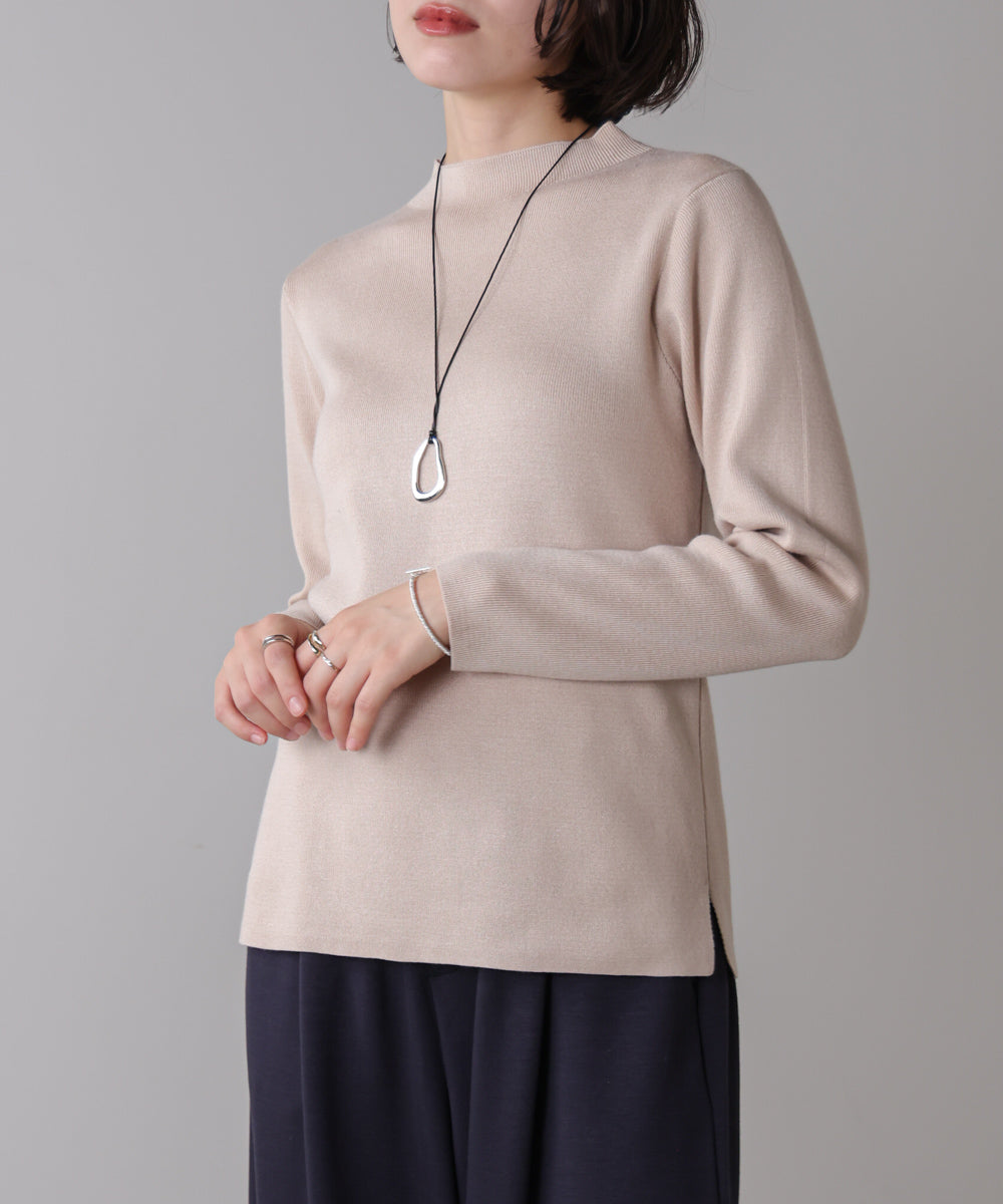 【新色追加】ハイネック総針ニット