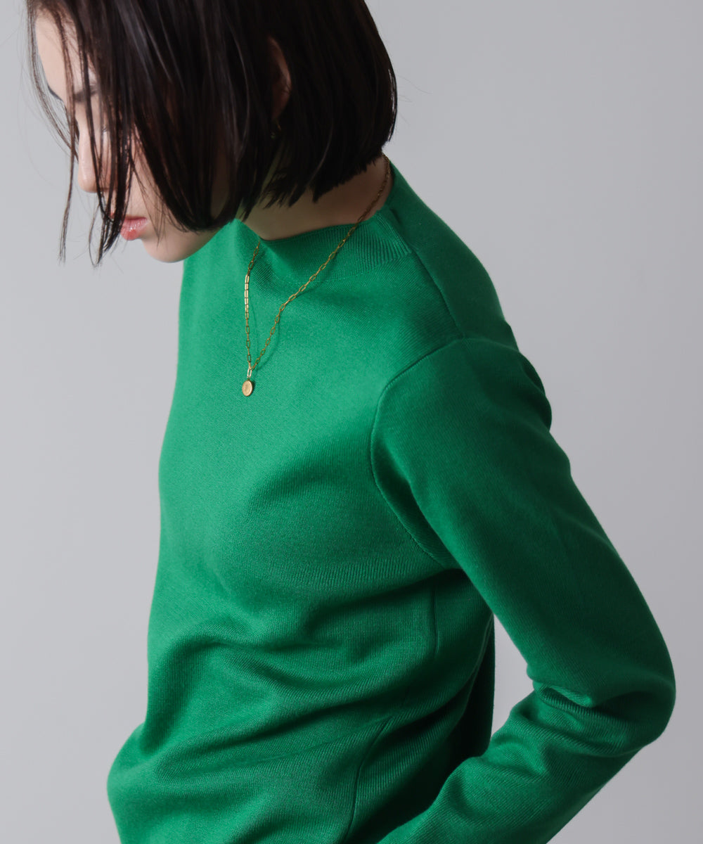 【新色追加】ハイネック総針ニット