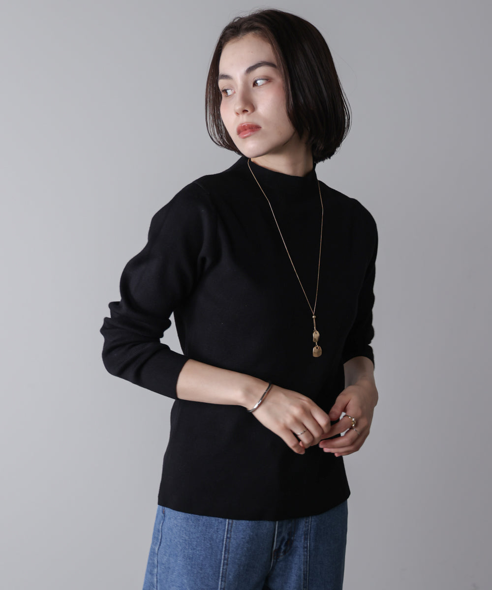 【新色追加】ハイネック総針ニット