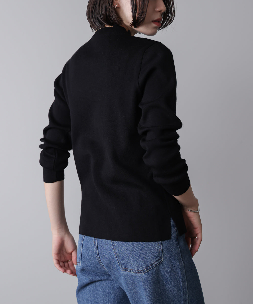 【新色追加】ハイネック総針ニット