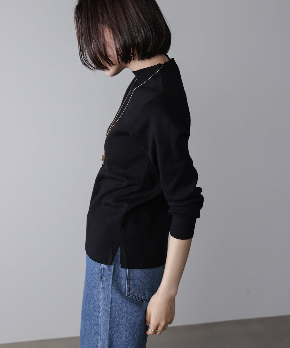 【新色追加】ハイネック総針ニット