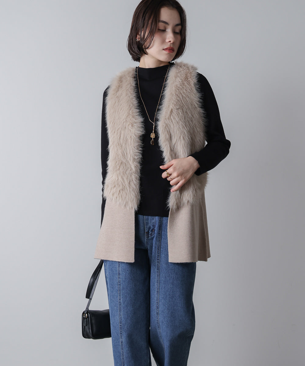 【新色追加】ハイネック総針ニット