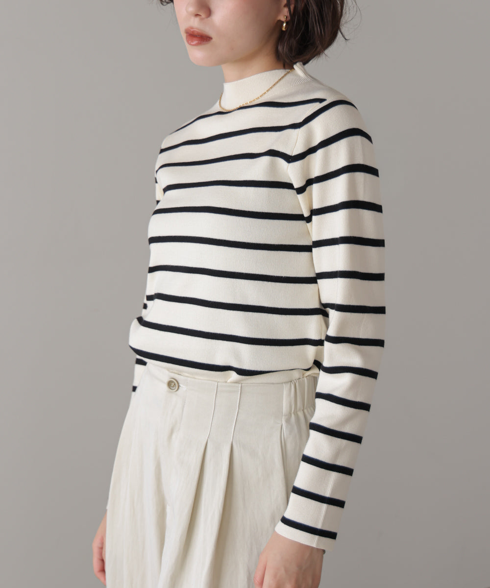 【新色追加】ハイネック総針ニット