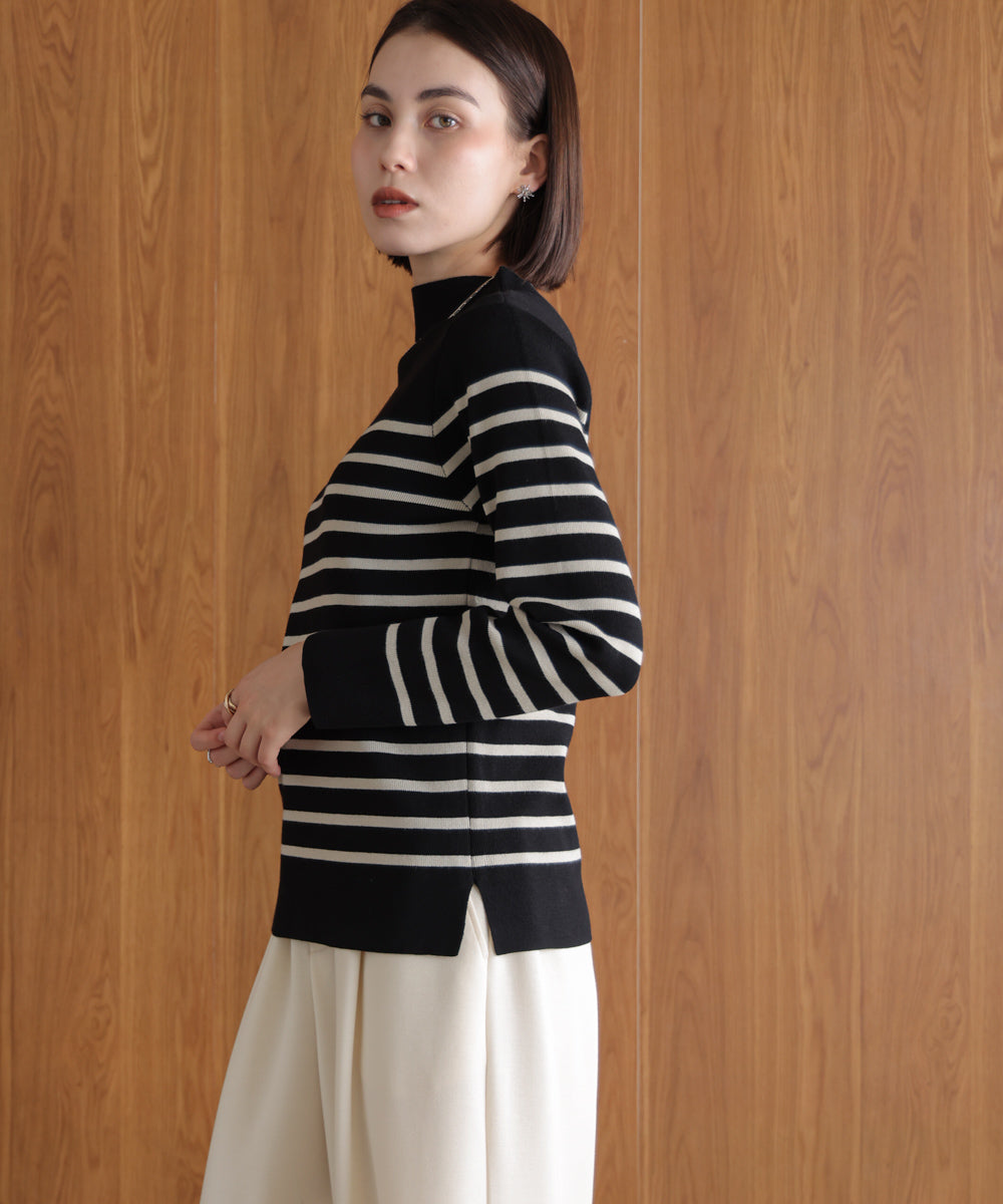 【新色追加】ハイネック総針ニット