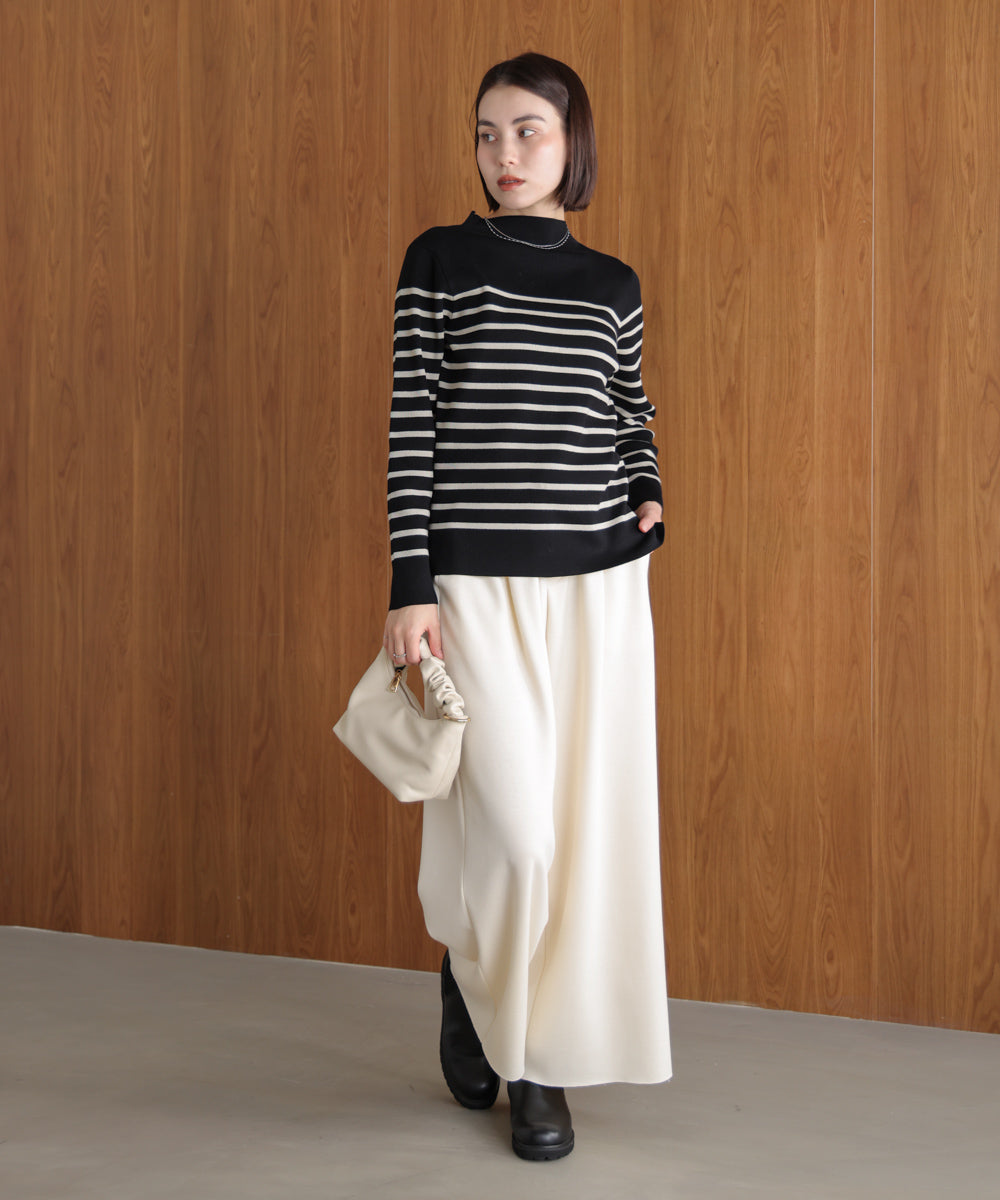 【新色追加】ハイネック総針ニット