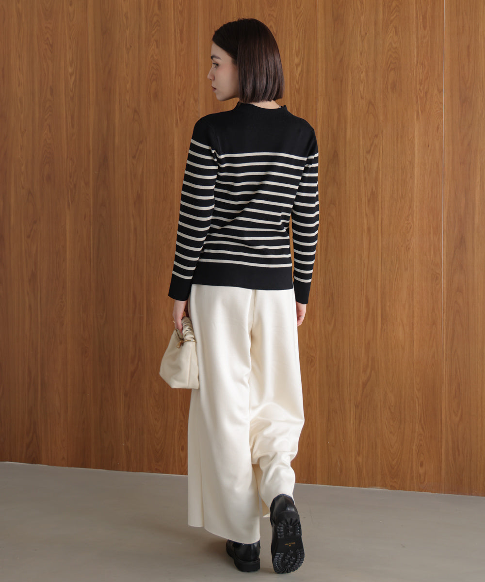 【新色追加】ハイネック総針ニット