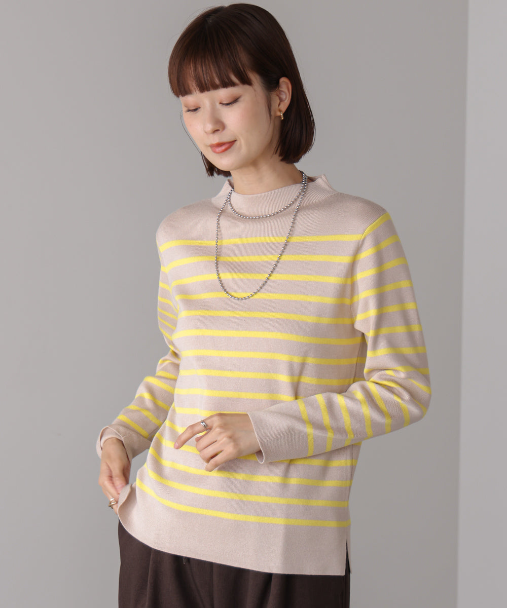 【新色追加】ハイネック総針ニット