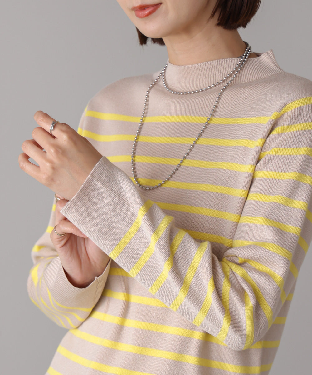 【新色追加】ハイネック総針ニット
