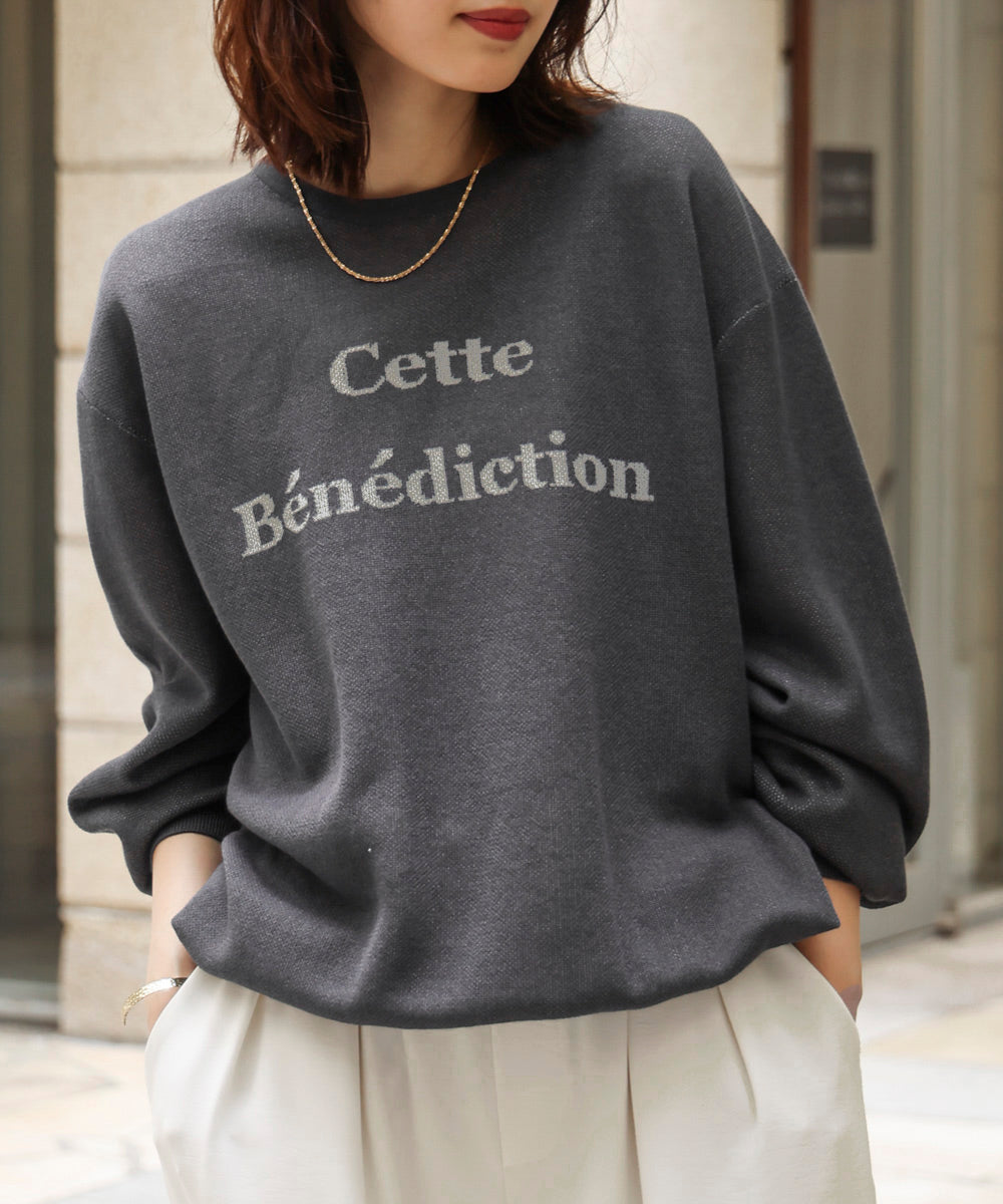 シアーロゴニットプルオーバー